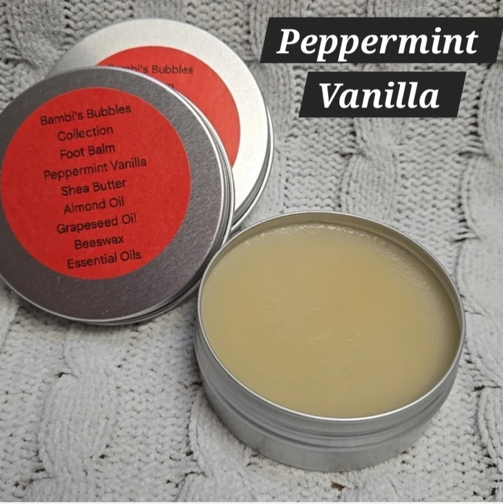 LAST ONE!   Hand Crafted Foot Balm 2oz Tin Assorted Scents - Picture 4 of 16